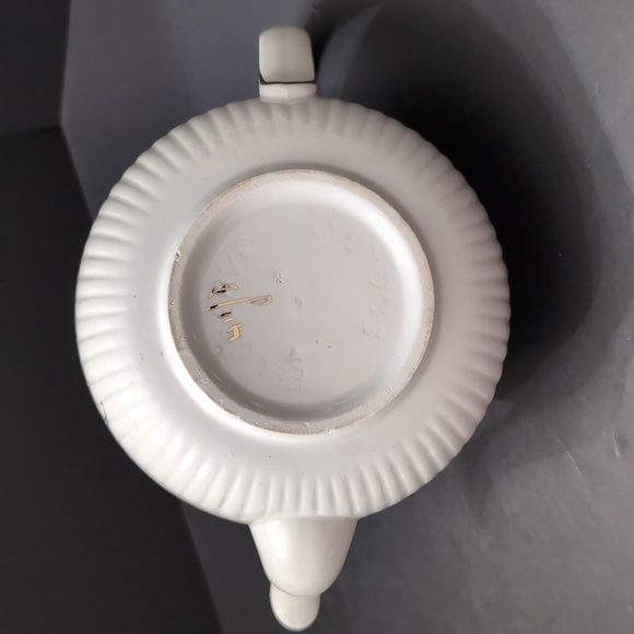 VTG,Ellegreve Wood & Sons of England Blue Floral Ironstone Teapot. - Picture 9 of 11